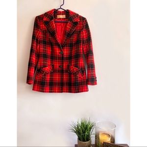 Vintage Pendleton Women’s coat in Red Plaid